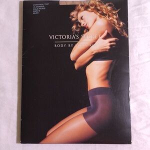 Victoria’s Secret Body by Victoria Control Top Panty Hose, NWT, Size B,Pale Nude